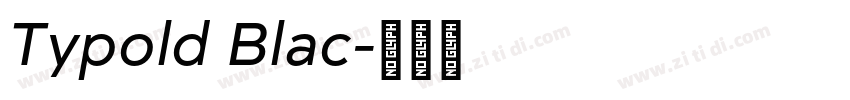 Typold Blac字体转换